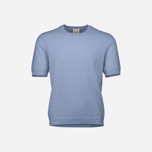 Baumwoll Mischung Pullover in Blau