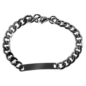 BARTI STEEL Edelstahl ID-Armband Gravur Armband BRT-4103