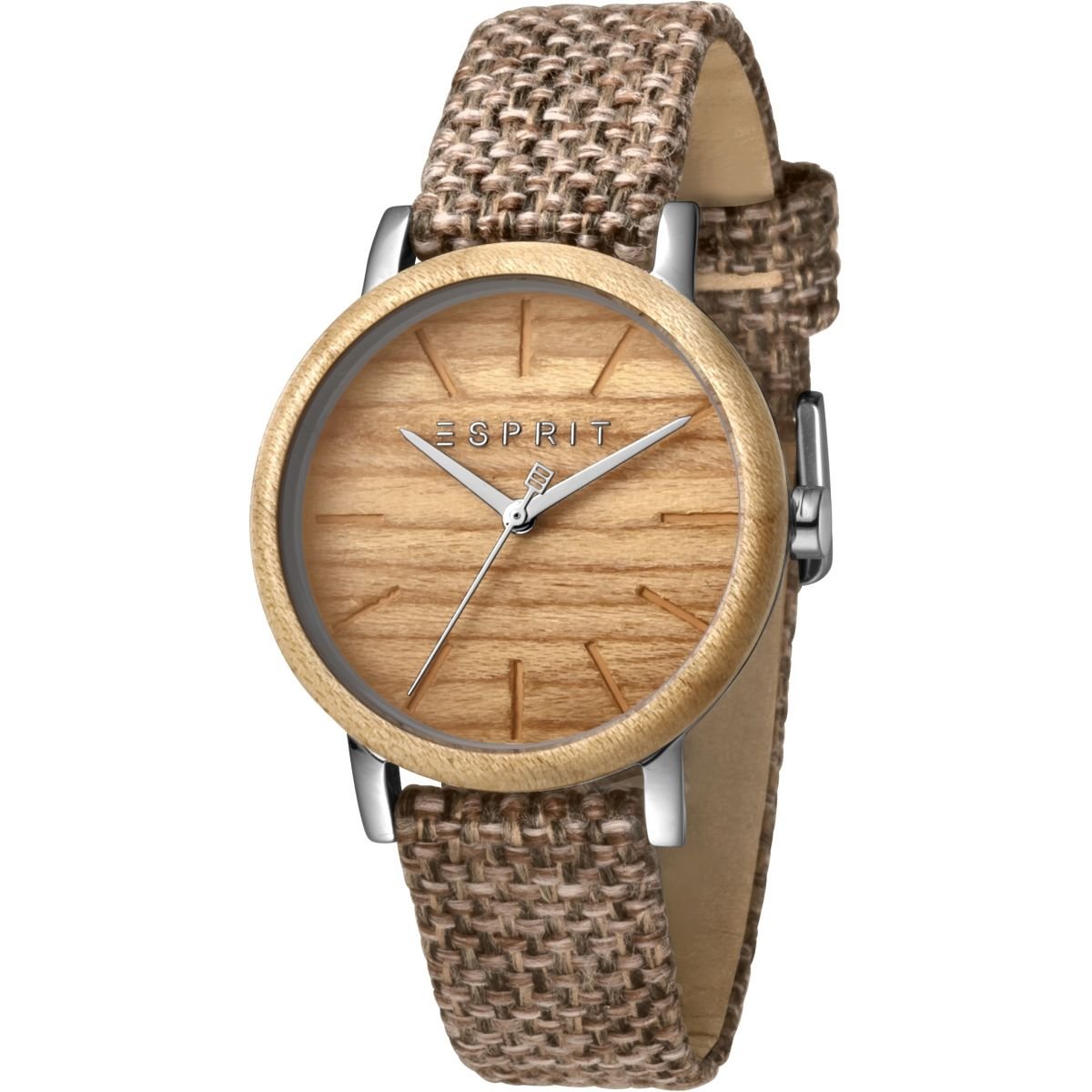 ESPRIT DAMENUHR Plywood Brown – ES1L030L0025