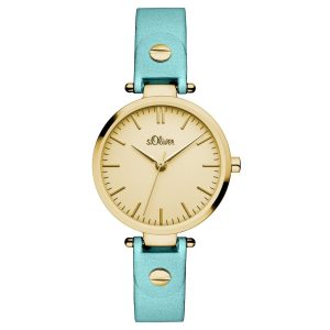 s. Oliver Armbanduhr Analog Quarz Leder SO-15094-LQR